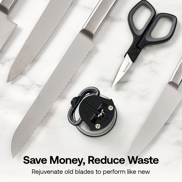 Mini-Schere und klassischer Messerschärfer – Set
